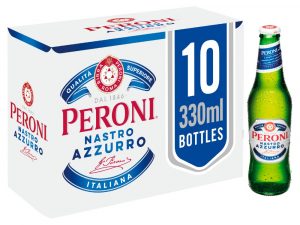Peroni Nastro Azzurro Lager 10 x 330ml Bottles
