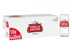 Stella Artois Belgium Premium Lager pint 10 x 440ml Cans